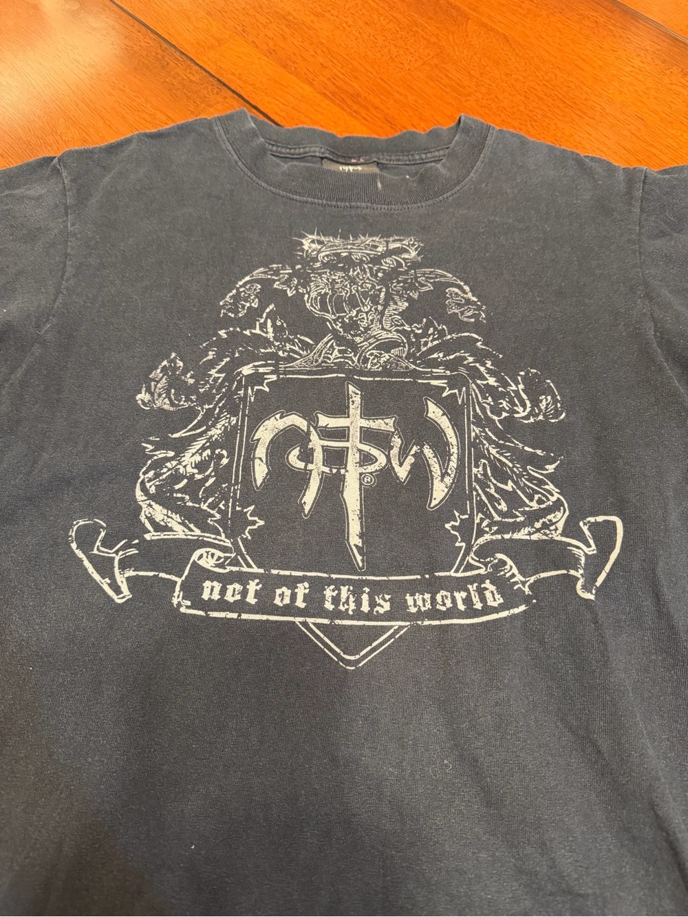 Vintage NOTW Not Of This World Graphic T Shirt Adult Small Christian Y2K Col 2:8